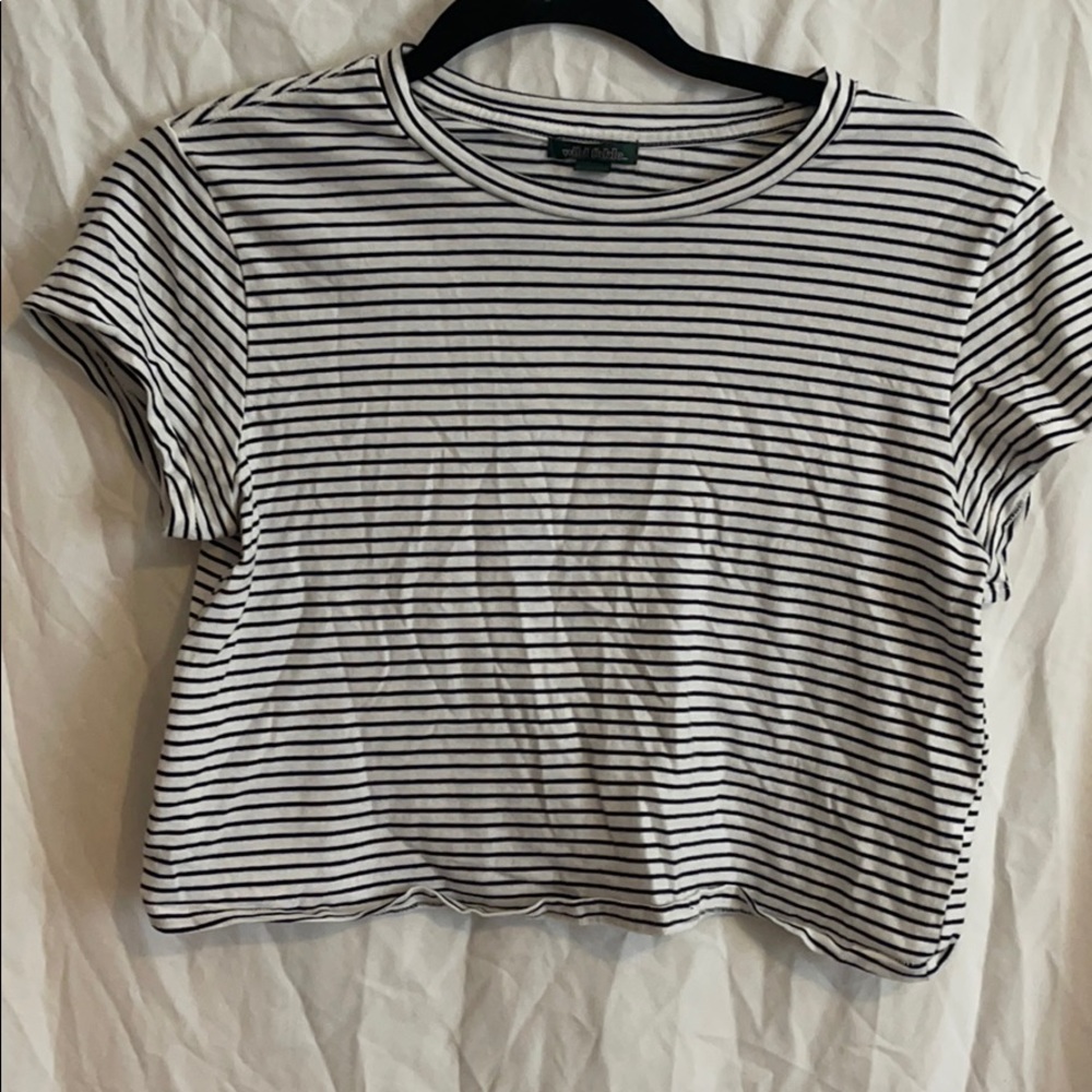 striped crop top